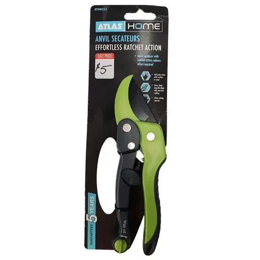 [AT06023] ATLAS Home Anvil Secateurs