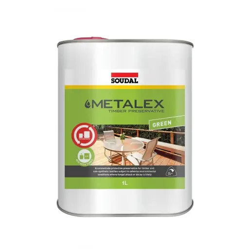 [44002] SOUDAL Metalex Timber Preservative Green 1ltr