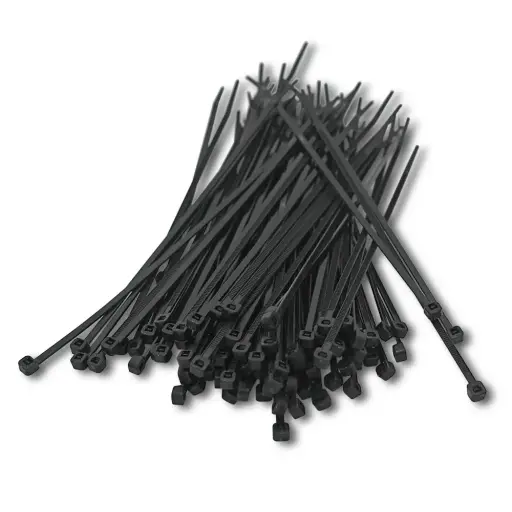 [HSN159] ESC Nylon Cable Ties 203 x 4.6mm Black 100 Pack
