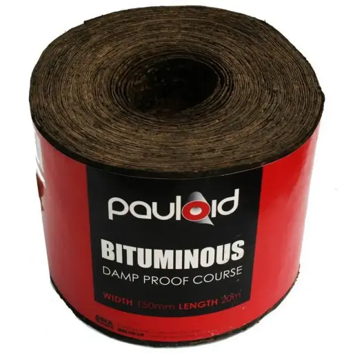 [104104] PAULOID DPC Bituminous Damp Proof Coarse Roll | 150mm x 20m