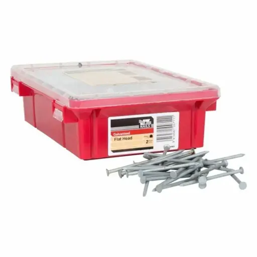 [HEN363] NZ NAILS Flat Head Galvanised 125 x 5.30mm - 2kg