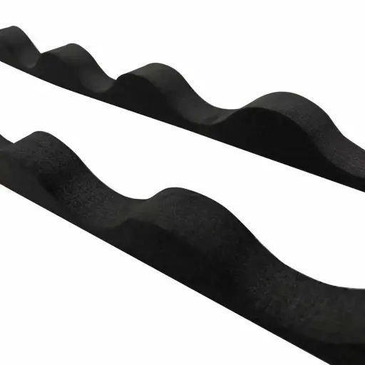 [111454] AMPELITE Corrugated End Closure Strips Black 760mm (2 pack)