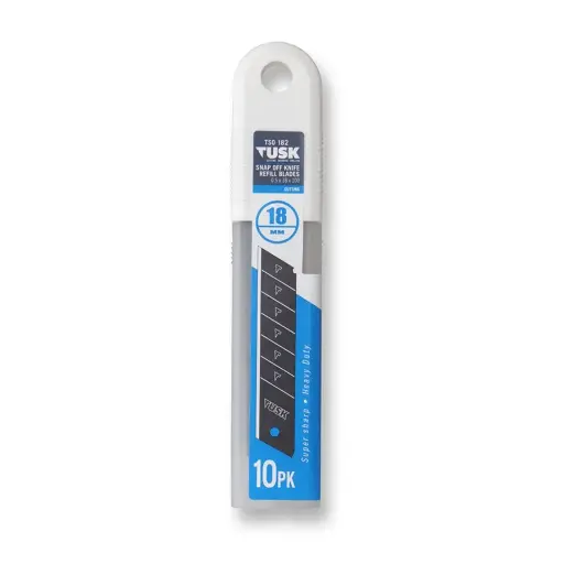 [TSO182] TUSK Snap Off Knife Refill Blades 18mm (10 piece pack)