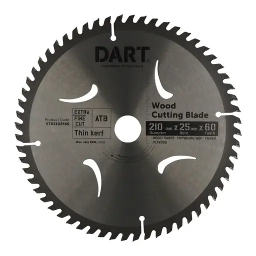 [STK2102560] DART Timber Blade 210mm x 60T x 25mm Bore