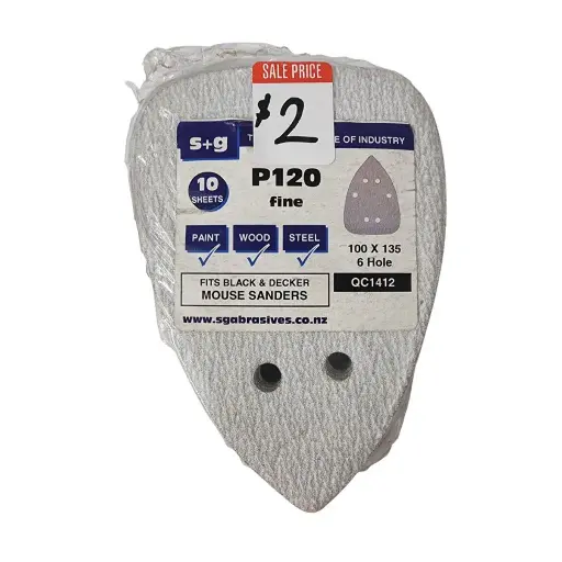 [QC1412a] SANDING MOUSE PAD 100 x 135 x 120G (10 sheets)
