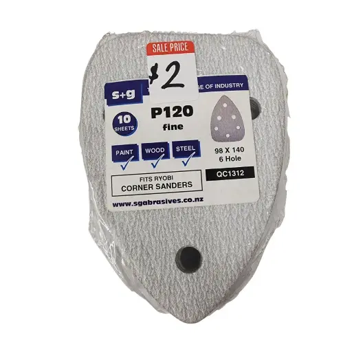 [QC1312] SANDING CORNER SHEET 98 x 140 x 120G (10 sheets)