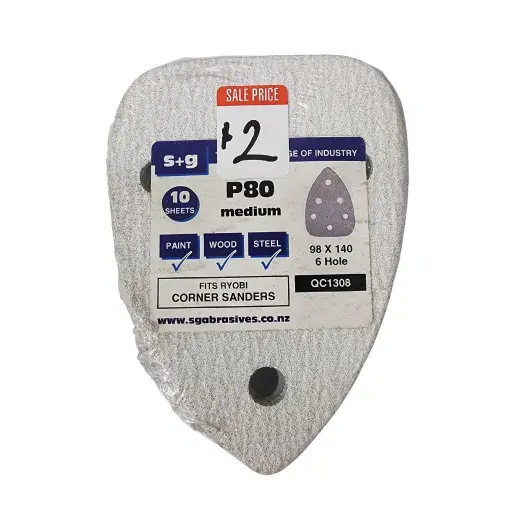 [QC1308] SANDING CORNER SHEET 98 x 140 x  80G (10 sheets)