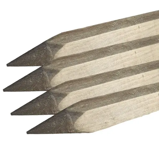 [PEG1200] BOXING Peg - Radiata Pine Rough Sawn H4 Treated, 50 x 50 x 1200mm