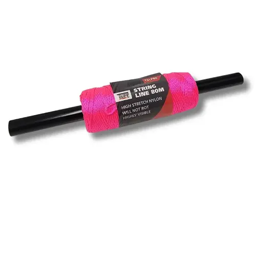 [TSLP80] TUFF Pink Braided Nylon String Line | 80m