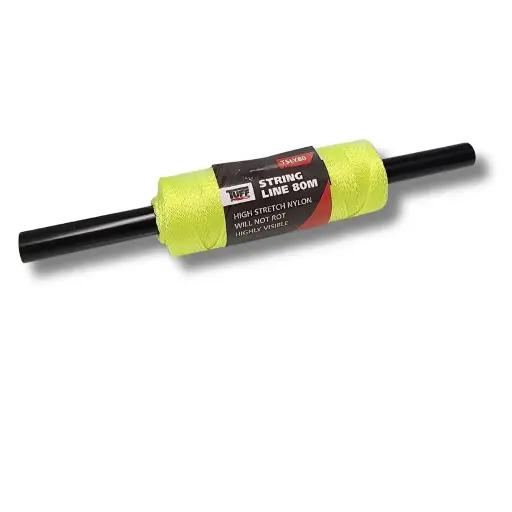 [TSLY80] TUFF Yellow Braided Nylon String Line | 80m