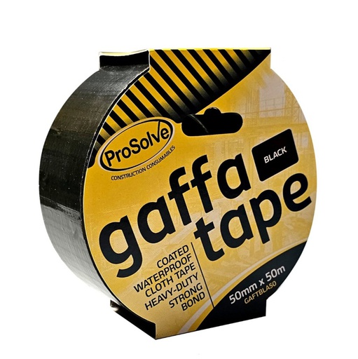 [GAFTBLA50] PROSOLVE Gaffa Tape Black | 50mm x 50m