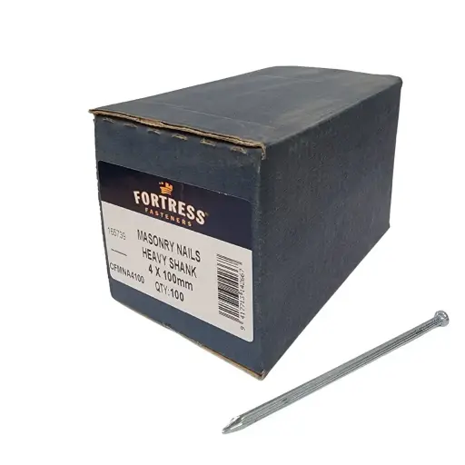 [P0101338] FORTRESS Masonry Heavy Shank 4 x 100mm (box of 100)