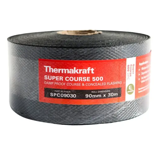 [SPC09030] THERMAKRAFT Super Course Damp Proof Course (DPC) | 90mm x 30m