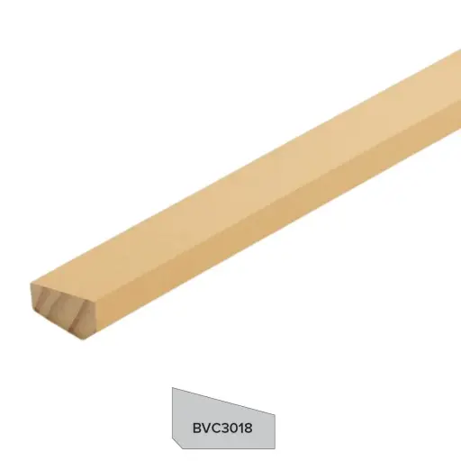 [BVC3018H3] CORNICE Bevelled Pre-Primed H3.1 Finger Jointed 30 x 5400mm