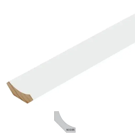 [SCO35] SCOTIA Gesso Finger Jointed | 35 x 5400mm