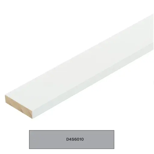 [D4S6010] D4S Dressed Four Sides Gesso Finger Jointed | 60 x 10 x 5400mm