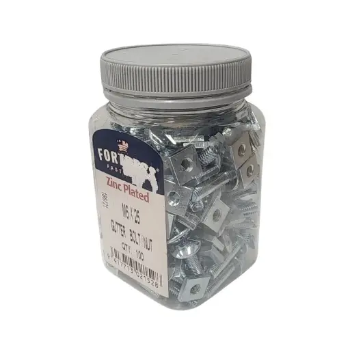 FORTRESS Gutter Bolt / Nuts M5 x 40 | Jar of 50