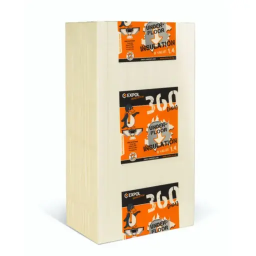 EXPOL R1.4 White Underfloor  Insulation - 5.18m² | 1200 x 360 x 60mm (12 panels)