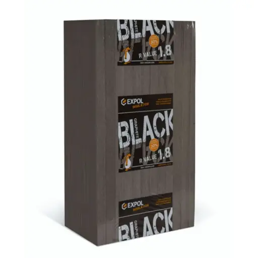 EXPOL R1.8 Black Underfloor Insulation - 5.64m² | 1200 x 470 x 60mm (10 panels)