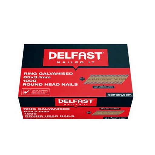 [FN-RD65RG] DELFAST RH R/SHANK 65 x 3.1mm GALV 1000