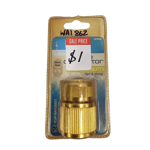 [M7006] MCGREGORS Aluminium Hose Connector (fits 12mm hose)