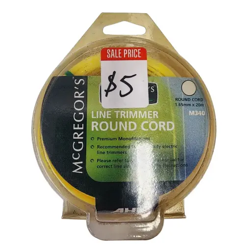 [M340] MCGREGORS Square Cut Line Trimmer Cord 1.65mm x 20m